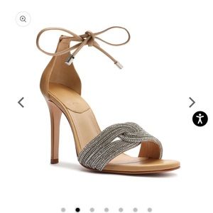 Schutz Andy Heel in Light Nude, Size 8